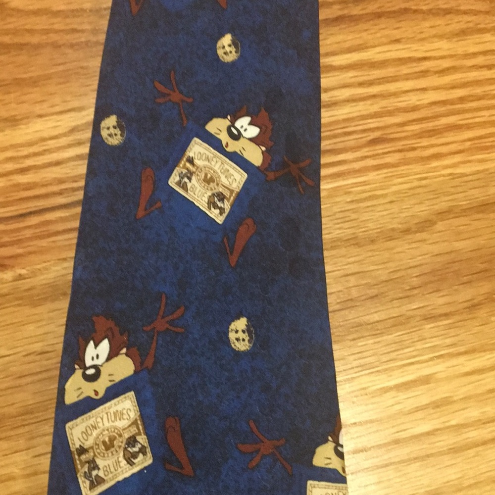 Looney Tunes mania silk Tasmanian devil tie